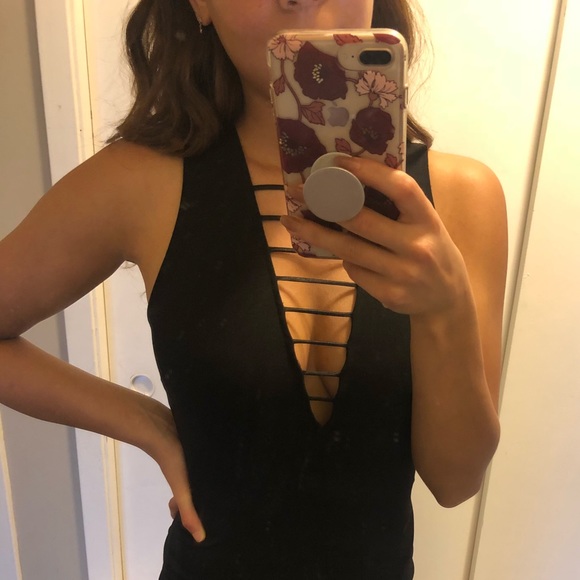 Black Bodycon Dress - Picture 2 of 3